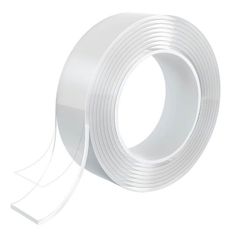 Banda dublu adeziva nano tape, reutilizabila, transparenta, rola silicon 30mm x 3m - imagine 19